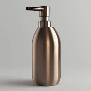 Distributeur de savon moderne de luxe en acier inoxydable poli, aspect raffiné, corps robuste, pompe efficace, design écologique pour - Product Image 5