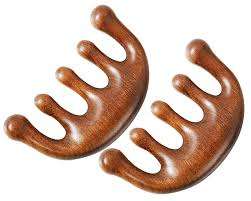 PEINE DE MASAJE DE HIERBAS SOSTENIBLE HECHO DE SÁNDALO PURO PARA CUIDADO HOLÍSTICO - Product Image 6