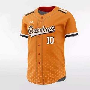 Ropa Deportiva Unisex Naranja de la Mejor Calidad, 100% Poliéster, Personalizable con Logotipo y Número del Equipo, para Béisbol y Sóftbol, Tallas Grandes - Product Image 4