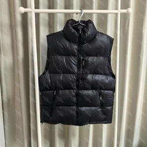 Chaleco de corte personalizado, chaqueta acolchada con cremallera sin mangas holgada informal de talla grande, chaleco para hombre - Product Image 2