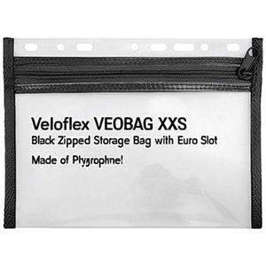 Veloflex VELOBAG XXS Black Zippered <b>Storage</b> Bag with Euro Slot Made of Polypropylene - Product Image 2