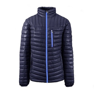 Venta al por mayor de alta calidad de encargo del logotipo de la burbuja Puffer chaqueta Unisex XS tamaño de la chaqueta de invierno de piel bolsillos de los hombres ODM lienzo OEM impreso - Product Image 5