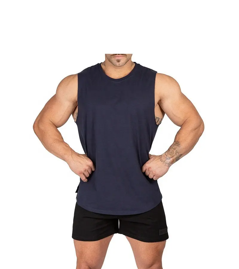Özel Logo spor erkekler spor Tank Top vücut inşaatçılar mükemmel kalite kumaş üst kas spor erkekler Tank Top