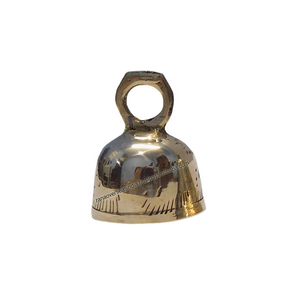 Petite cloche décorative en laiton pour l'intérieur et l'extérieur avec un design gravé pour la décoration de la maison, du temple et du jardin à des prix raisonnables - Product Image 4