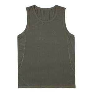 Wholesale 100% Cotton <b>Singlet</b> Sleeveless Solid Vest <b>for</b> <b>Men</b> and Unisex Plus Size Fitness Tank Top Breathable Design - Product Image 5