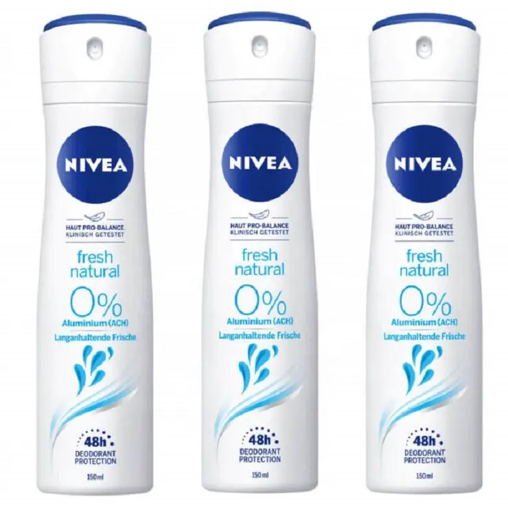 Nivea 48 Hour Fresh Active Deodorant for Men NIVEA Black & White Invisible Original Anti-Perspirant Deodorant Spray Pack of 6