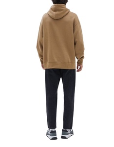 Sudadera con capucha transpirable con botón a presión lavado con ácido para hombre, Jersey de algodón de talla grande, sudadera con capucha de gran tamaño con hombros caídos en blanco para hombre - Product Image 2