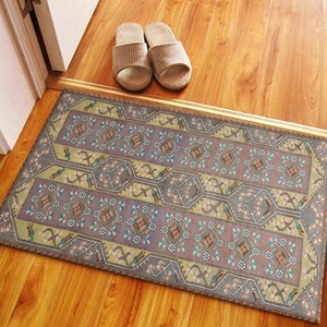 Tapis imprimé floral bohème : Tapis bohèmes élégants pour la décoration de bureau et de chambre d'enfant, tapis en velours - Product Image 4