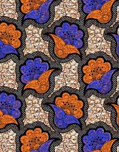 Tissu d'impression wax 100% coton sur mesure, motifs 150 g/m², technique de tissage pour vêtements de sport pour garçons et filles sur le marché de l'exportation - Product Image 1