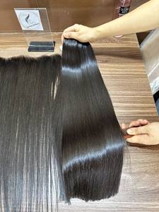 ผมต่อเวียดนามแท้คุณภาพสูง ZOI HAIR แบบนุ่มพิเศษ เกรดพรีเมียม  แบบเย็บสองชั้น  ตรงธรรมชาติ  น้ำหนัก 100 กรัม ขายส่ง - Product Image 5