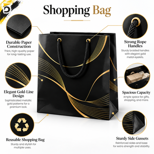 Sacs de courses légers avec poignées confortables et résistance fiable pour les magasins de détail et l'usage quotidien - Product Image 6