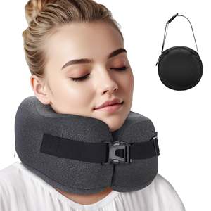 Travel <b>Pillow</b>, Memory Foam <b>Neck</b> <b>Pillow</b> for Traveling, Comfortable <b>Neck</b> Support <b>Airplane</b> <b>Pillow</b> for Sleeping No Latex - Product Image 1