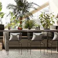 Açık Hava Yemekleri İçin Modern Tasarımlı Şık Metal Çerçeveli, Rahat ve Taşınabilir Metal Restoran Sandalyeleri