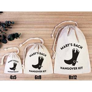 Letter Pattern Hangover Kit Bags with <b>Drawstring</b> for Party Recovery Survival Kit <b>Pouch</b> - Product Image 3