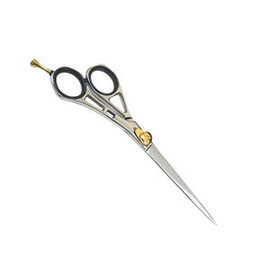 Ciseaux de coupe de cheveux à poignée design personnalisé Ciseaux de coupe à lame tranchante en acier inoxydable avec repose-doigt réglable - Product Image 3