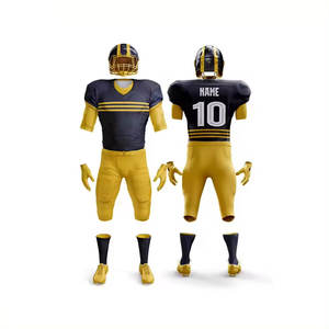 Fabricación profesional El último diseño personalizado Uniforme de fútbol americano Cómodo Uniforme de fútbol americano de secado rápido - Product Image 1