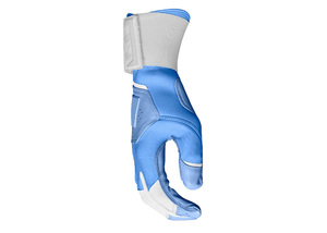 Wholesale Premium Quality Custom <b>Blue</b> Unisex Baseball Batting Gloves Leather <b>Material</b> Breathable Hook Loop Closure Custom Sizes - Product Image 4