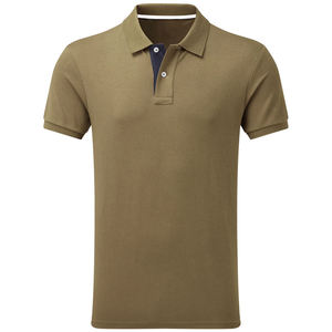 Polo pour homme de haute qualité en gros, 100% coton, motif uni, techniques d'impression, respirant, grande taille, vêtements décontractés - Product Image 1
