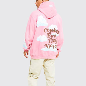 เสื้อฮู้ดผู้ชายแบบกำหนดเองแนวสตรีทเสื้อมีฮู้ดระบายความร้อนเสื้อฮู้ดโอเวอร์ไซส์หนาอบอุ่น - Product Image 2