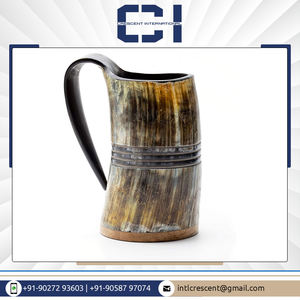 Tazas de cerámica de cuerno vikingo ecológico de alta calidad, accesorios de cerveza y vino naturales, juego al por mayor para fiestas - Product Image 3