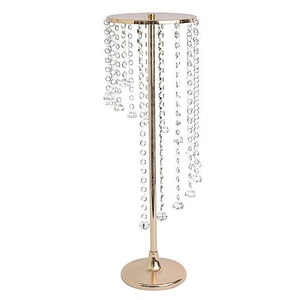 โต๊ะดอกไม้ทำจากคริสตัลทำจากโลหะอุปกรณ์ตกแต่งโต๊ะงานแต่งงานแจกันดอกไม้ชิ้นกลางโต๊ะสำหรับงานเลี้ยงงานแต่งงาน - Product Image 3