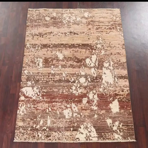 Alfombra bordada de lana y seda anudada a mano de alta calidad, alfombra con nudo para sala de estar, hoteles, restaurantes para comedor, oración - Product Image 1