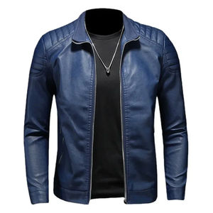 Veste en cuir personnalisée veste de mode pour hommes 2024 décontracté hommes veste en cuir mince beau vêtements pour hommes - Product Image 3