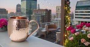 Handcrafted Moscow Mules Copper Mugs 100% Pure Copper Solid Moscow Mule Mug 24 Ounce <b>Extra</b> <b>Large</b> Size No Lining Hammer Koi - Product Image 4