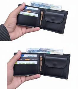 Cartera Corta Vintage de Cuero Genuino con Bloqueo RFID, Personalizable al por Mayor, para Hombre, con Forro de Poliéster, para Uso Diario - Product Image 2