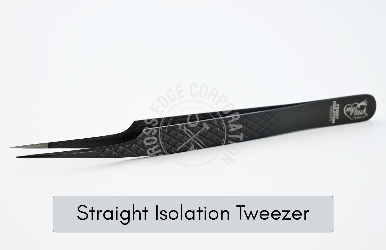 Straight Isolation Tweezer Black