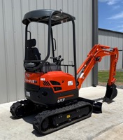 Miniexcavadora Kubota U17 2023 con Giro Cero de Cola |   Excavadora Diésel de 17 HP con Orugas Retráctiles |   Excavadora Compacta de 1.7 Toneladas en Venta