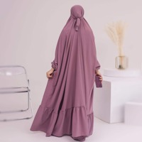 Robe de prière élégante pour femmes, design personnalisé, respirante, en polyester, anti-rides, extensible dans quatre sens, grande taille, antistatique, été