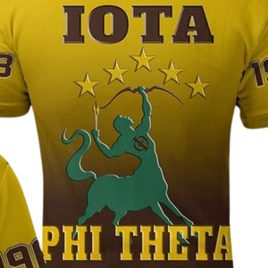 Polo de la Fraternité Grecque Iota Phi Theta 1963 en Coton Premium pour Hommes avec Broderie - Product Image 5
