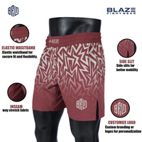 Pantalones cortos MMA para hombre Nogi Bjj Short Gym Workout Training & Casual Four Way Stretch Pantalones cortos para hombre elástico Cintura con cordón