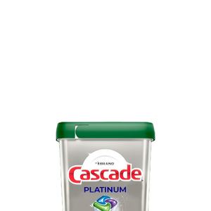 Cápsulas para Lavavajillas Cascade Platinum, Detergente para Lavavajillas, Jabón para Platos, Aroma a Limón, 34 Unidades - Product Image 1
