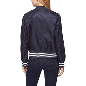 Veste universitaire décontractée à manches longues pour femmes bombardier haut tendance veste universitaire Letterman en cuir Pu pour dames prix de gros d'approvisionnement - Product Image 6