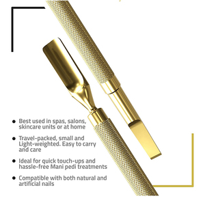 KAAMIR INSTRUMENTS Outil d'extraction des cuticules carrées en acier inoxydable, réutilisable, léger et durable, à double usage - Product Image 2