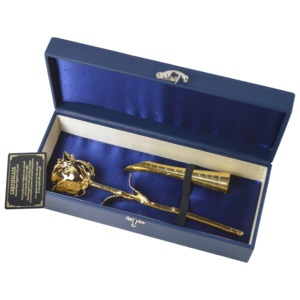 Finition trempée en or rose naturel de 25cm pour cadeau d'anniversaire Cadeau de Saint-Valentin et meilleur cadeau Couple Or 24k - Product Image 3