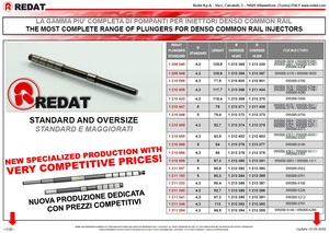 1212641สูบ Redat ขนาดมาตรฐาน4,3มม. x 118,75มม. ผลิตในอิตาลีสำหรับ Denso 095000-5086 - Product Image 2