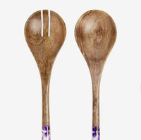 Cuillères à soupe de luxe en acier inoxydable poli à la main, durables, avec petite poignée en bois, pour mariage, café, thé, confiture, miel