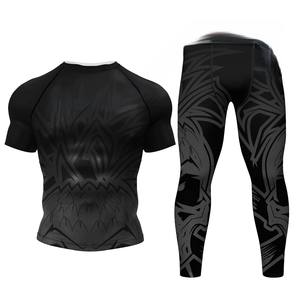 Ensemble Rash Guard MMA à manches longues anti-UV personnalisé pour l'été en plein air pour hommes - Product Image 5