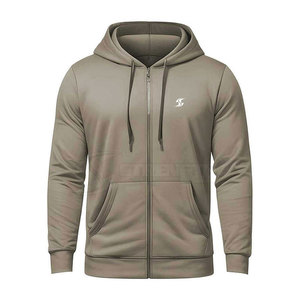 Sweat-shirts à capuche à manches longues avec fermeture éclair, créez vos propres sweats à capuche avec fermeture éclair, prix de gros, sweat à capuche pour homme avec fermeture éclair - Product Image 2