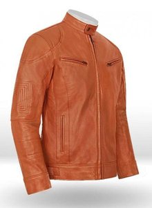 Chaqueta de Cuero Estilo Bomber para Invierno, Impermeable, Cortavientos, con Cuello Alto, Camuflaje Marrón Terreno, Informal, Unisex - Product Image 4