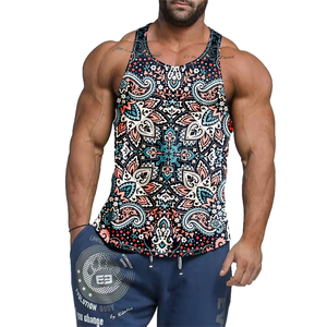 Vêtements de fitness en coton Débardeur de gym Chemises de fitness Vêtements d'entraînement Débardeurs pour hommes - Product Image 5