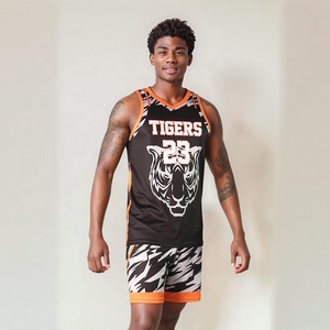 High Quality Breathable Plus <b>Size</b> <b>Basketball</b> Uniform with Custom Logo 100% Polyester Fabric Comfortable Design - Product Image 2