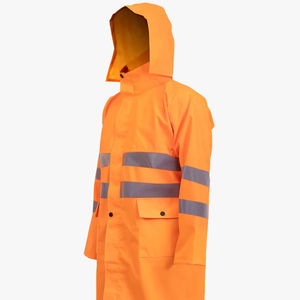 Chubasquero impermeable cómodo, tiras reflectantes para acampar al aire libre para Poncho empacable para uso a prueba de viento, clima lluvioso - Product Image 1
