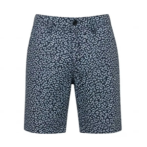 Shorts pour hommes en tissu peigné imprimé respirant, confortables et durables, pour un usage décontracté et des activités de plein air, shorts d'été - Product Image 1