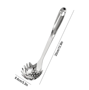 Cuchara de espagueti de acero inoxidable Utensilios de cocina Cuchara de pasta Fideos Última calidad Venta caliente Cuchara de servidor de espagueti - Product Image 3