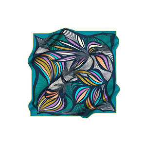 Floral Digital Print Silk Twill <b>Square</b> <b>Scarf</b> 90x90 - Product Image 1