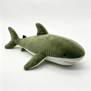 Unique plush <b>shark</b> plush, <b>shark</b> stuffed animal, green <b>shark</b> plush <b>toy</b>, <b>shark</b> plushie, ocean animal plush - Product Image 3